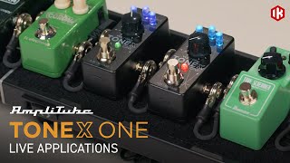 TONEX ONE mini guitar pedal  Live applications [upl. by Ahseuqram786]