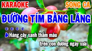 Đường Tím Bằng Lăng Karaoke Tone Nam  Cm  Nhạc Sống Bolero Hay 2025  Thanh Hải Organ [upl. by Odlonra709]