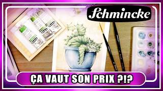 AQUARELLE SUPER GRANULATION SHMINCKE  Un bon investissement  Test et illustration [upl. by Kala]