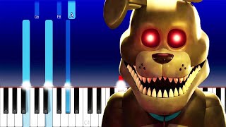 FNAF  FETCH SONG  Dawko DHeusta Piano Tutorial [upl. by Atalayah]