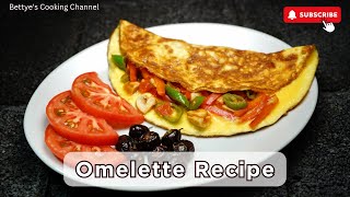 How to make Keto Easy Omelette At Home  Omelette Low carb Recipe  Bettyes Cooking Channel [upl. by Tiloine]