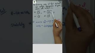 Hydrocarbon  Heat of Hydrogenation  Order  Alkenes  175 [upl. by Adamik]