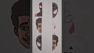 Spider Man Verse 3 paper craft line matching game shorts spiderman art craft [upl. by Irma]