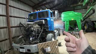 quotLow Flowquot Repairing Massive Radiator in Freightliner Truck [upl. by Yanffit274]