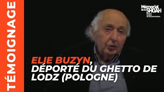 Elie Buzyn déporté du ghetto de Lodz Pologne au camp d’AuschwitzBirkenau [upl. by Aisaim388]