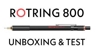 THE Rotring 800  Mechanical Pencil Unboxing amp Test [upl. by Esihcoc]