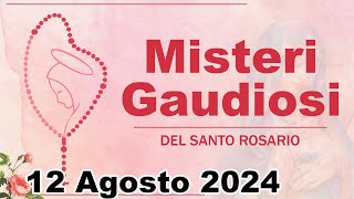 Misteri Gaudiosi Del Santo Rosario 12 Agosto 2024  Santo Rosario Di Oggi [upl. by Elyod]