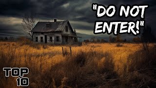 Top 10 Haunted Houses You Should Enter At Your Own Risk [upl. by Buckie]