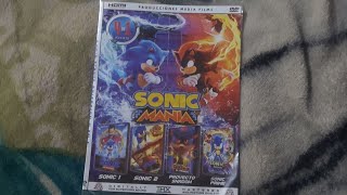 Producciones media films Sonic mania colección 4 en 1 DVD pirata sonicmilerose [upl. by Oruntha]