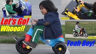 Hulyan and Mayas 12V RideOn Power Wheels Fun Ride  Thomas the Tank Engine Bike [upl. by Fulmis]