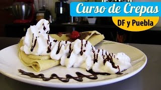 Como Hacer Crepas Saladas y Dulces  Cursos EMCEBAR [upl. by Leahcimdivad73]