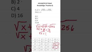 ASVABPiCAT Math Knowledge Practice Test Question Solving Equations acetheasvab with grammarhero [upl. by Issak]