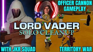 5v1 LORD VADER CLEANUP wJKR SQUAD  SWGOHTW [upl. by Ahsirhcal]