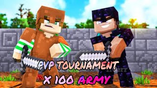 Minecraft PvP tournament price PvP god renk X 100 army minecraft public smp join [upl. by Ocinemod]