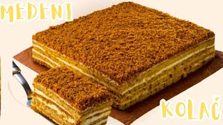 MEDENI KOLAČ🍯 MEDENA TORTA za 10 minuta 🍰 SAVRŠENA TORTA HIT [upl. by Anawot254]