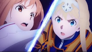 Ryona anime「 AMVアニメ リョナ」 Sword Art Online War of Underworld  Asuna vs Alice [upl. by Ylloh943]