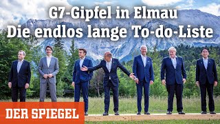 G7Gipfel in Elmau Die endlos lange TodoListe  DER SPIEGEL [upl. by Coy]