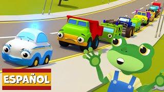 Había 10 en el camino  Garaje de Gecko  Carros para niños  Vídeos educativos [upl. by Nylodnarb]