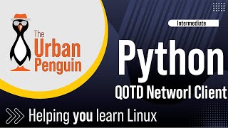 Python Qotd Network Client For Linux [upl. by Burtie]