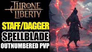 Throne and Liberty ► StaffDagger OUTNUMBERED PVP  MミRC Guild 25 vs 50 [upl. by Carmel]