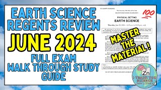 June 2024 New York State Earth Science Regents Full Exam Review  Ultimate Study Guide for Success [upl. by Eceer]