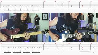 NOVA ERA  ANGRA  GUTAR COVER WITH TAB  Rafael and Kiko Loureiro [upl. by Sanyu]