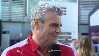 2015 Italy  PostQualifying BBC Maurizio Arrivabene [upl. by Alinoel311]