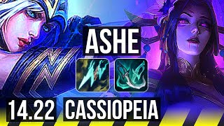 ASHE amp Pyke vs CASSIOPEIA amp Rakan ADC  7310  KR Diamond  1422 [upl. by Naol]