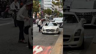 MercedesBenz SLS AMG with Cool Doors Mercedes Shorts [upl. by Tymes]