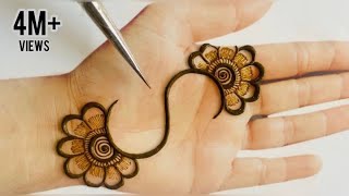 Very Easy Simple Arabic Mehndi Design Trick For Beginners S Alphabet Mehandi Design Mehendi design [upl. by Ettelrac]