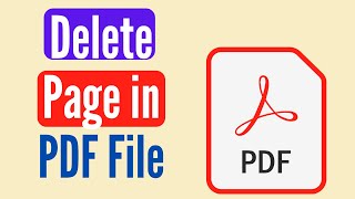 How to Delete Page in PDF File  How to Remove Pages from a PDF File 2024 [upl. by Dloniger]