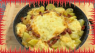 Recette facile de tartiflette  vidéo courte [upl. by Docilla186]