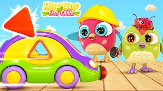 Full episodes of baby cartoons for kids Learn shapes with Hop Hop the owl Learning baby videos [upl. by Innej]