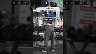 Standing Shoulder Press shorts healthylifestyle shoulderpresses [upl. by Halas862]