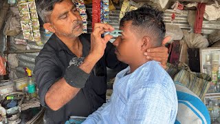 Acupressure Barber Roadside Head Massage ASMR  Indian Massage [upl. by Davidde]