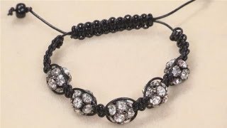 How To Make A Shamballa Style Bracelet [upl. by Nitaj928]