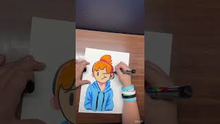 ASMR Custom Thanksgiving character posca drawing art ink pencildrawing asmr [upl. by Jacobina]