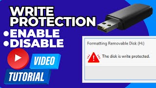 Write Protected USB  quotThe disk is write protectedquot Fix [upl. by Lirva]