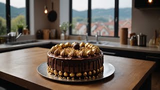 Homemade Ferrero Rocher Cake Recipe [upl. by Busch]