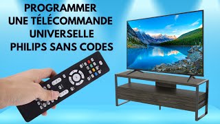 Comment programmer une télécommande universelle Philips avec une télévision sans codes [upl. by Ranitta]