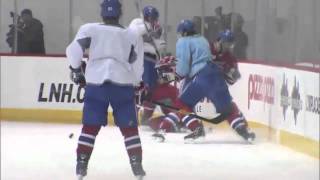 PK Subban and David Desharnais altercation in practice [upl. by Tinaret881]