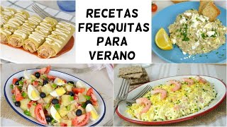 4 Recetas para verano ¡Sanas fresquitas y deliciosas [upl. by Philemol]