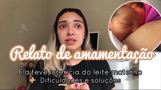 RELATO DE AMAMENTAÇÃO dificuldades dicas icterícia do leite materno amamentação mista🤱🏼👩🏼‍🍼 [upl. by Arahas]