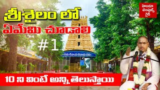 Srisailam Temple Information 1 by Sri Chaganti  Paladhara Panchadhara Hatakeswaram SakshiGanapathi [upl. by Enomyar]