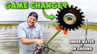 STIHL Power Rotary Scissors RG Trimmer Attachment  Works Underwater [upl. by Linis]