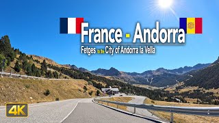 Driving across the Pyrenees mountains from France 🇫🇷 to Andorra 🇦🇩 [upl. by Davin]