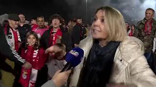 Vídeo de adepta do Benfica tornase viral [upl. by Lejeune558]