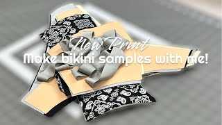 Sew along  4 bikini styles  reversible swimsuit  DIY full process by expert 👙 [upl. by Ayahc]