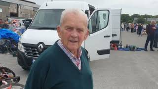 The legendary CashenCo Kerry fisherman Bunny Mahony in conversation at Tralee car boot sale23624 [upl. by Eilloh643]