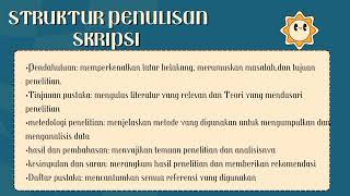 SISTEMATIKA PENULISAN KARYA ILMIAH BERUPA PROPOSAL DAN SKRIPSI [upl. by Ayikaz]